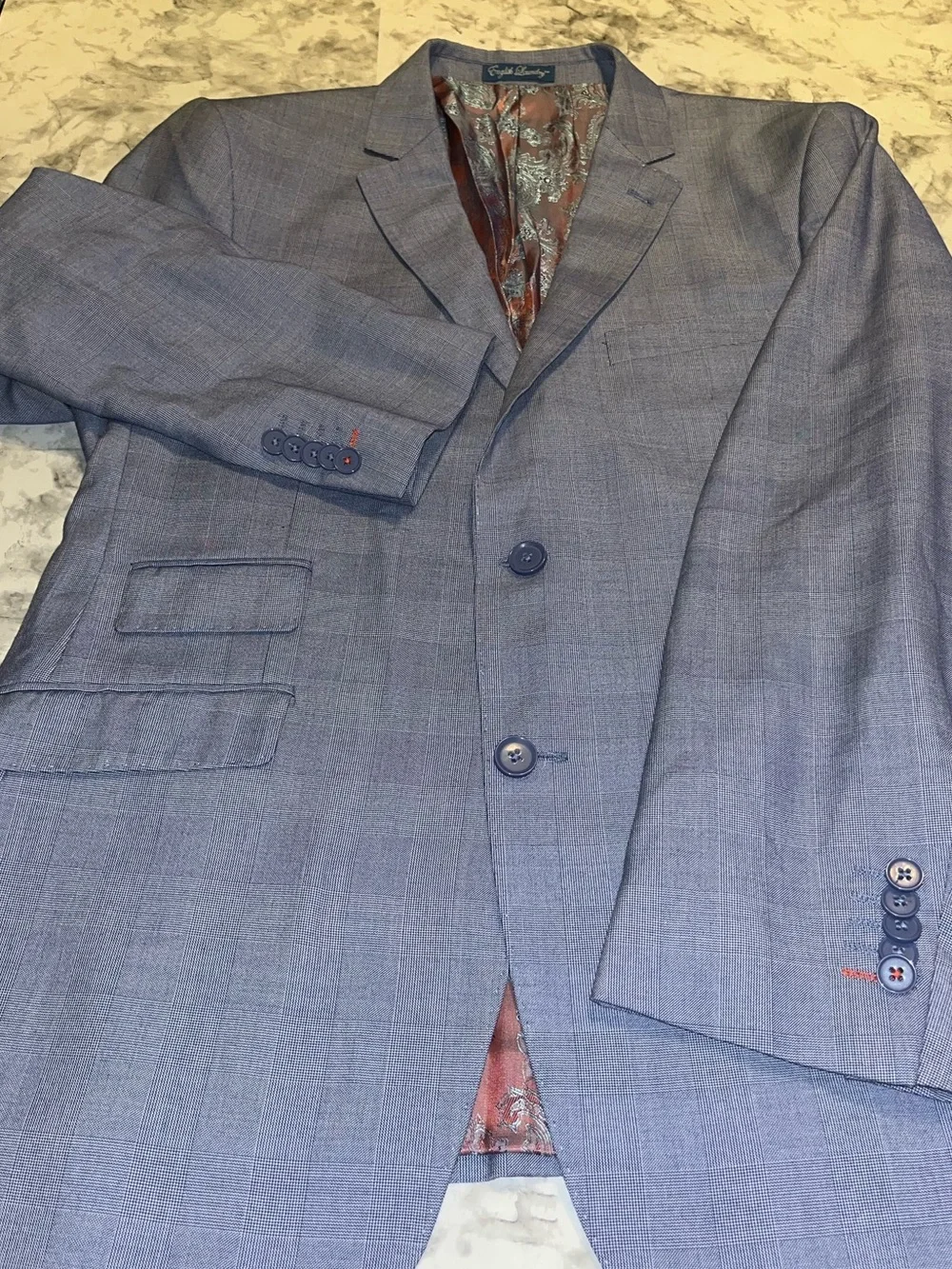Gray Men's Two-Button Blazer by
